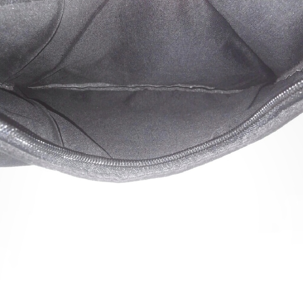 Vintage Mirror Crushed Velevt Bohemian Purse Black - Picture 5 of 6